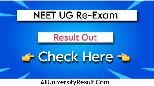 NEET UG Re-Exam Results